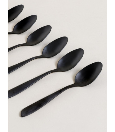 Set Cucharas Black 20cm X 6