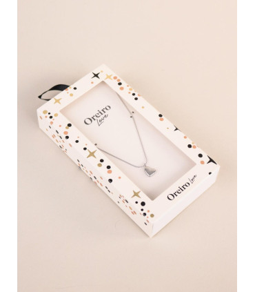 Collar C/dije Corazón Steel Oreiro Love