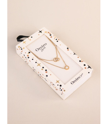 Collar Doble Circle Oreiro Love
