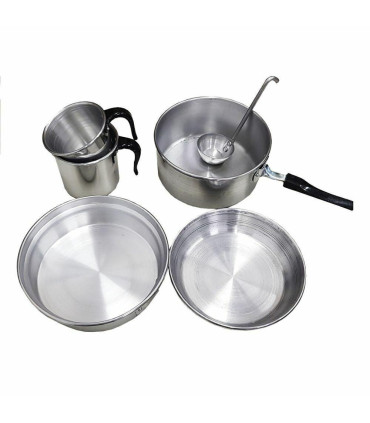Marmitas Aluminio 2 Personas+bolso - 8 Piezas