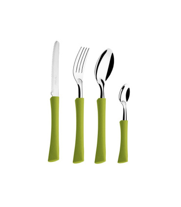 Inova - Cubiertos X 24 Pzas Mango Verde