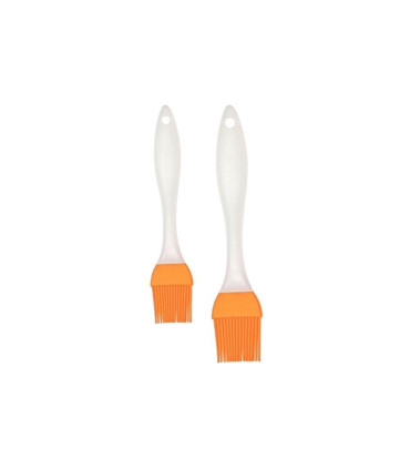 Silicona - Set X 2 Pinceles 17.5 Y 20 Cm Naranja