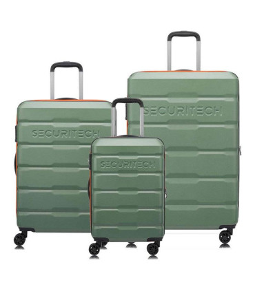 Set De 3 Valijas Expandibles Securitech Citadel By Delsey - Verde