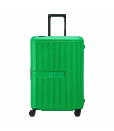 Valija Mediana 66 Cm. Color Block Hardside By Benetton - Verde