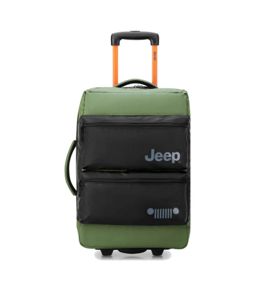 Bolso De Cabina Con Carro Impermeable 55 Cm. Jeep By Delsey 6b - Verde
