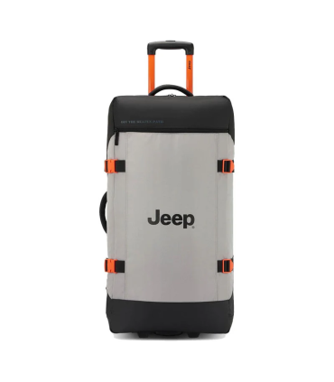 Bolso Grande Con Carro 82 Cm Jeep By Delsey 7c - Gris Plata