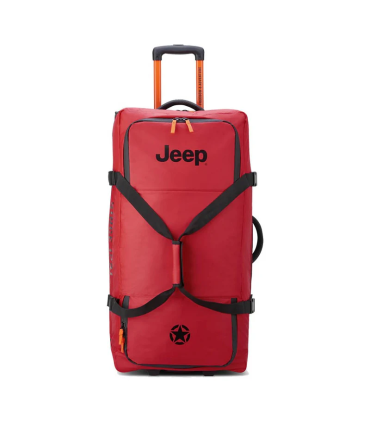 Bolso Grande Con Carro Impermeable 82 Cm Jeep By Delsey 5a - Rojo