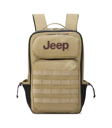 Mochila Portanotebook Tactica Expandible 17" Impermeable Jeep By Delsey 10b - Beige
