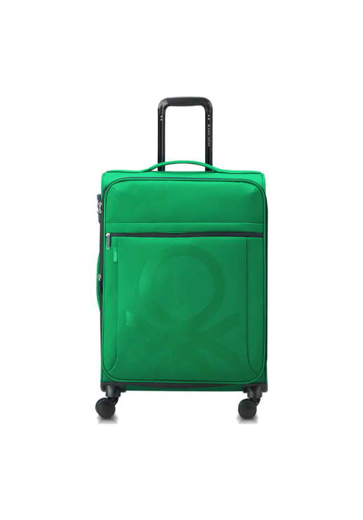 Set De 3 Valijas Expandibles Benetton Color Block By Delsey - Verde