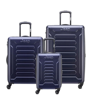 Set De 3 Valijas Expandibles Jeep By Delsey 4c - Azul