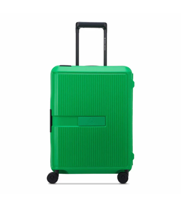 Valija De Cabina 55 Cm. Slim Benetton Color Block Harside By Delsey - Verde
