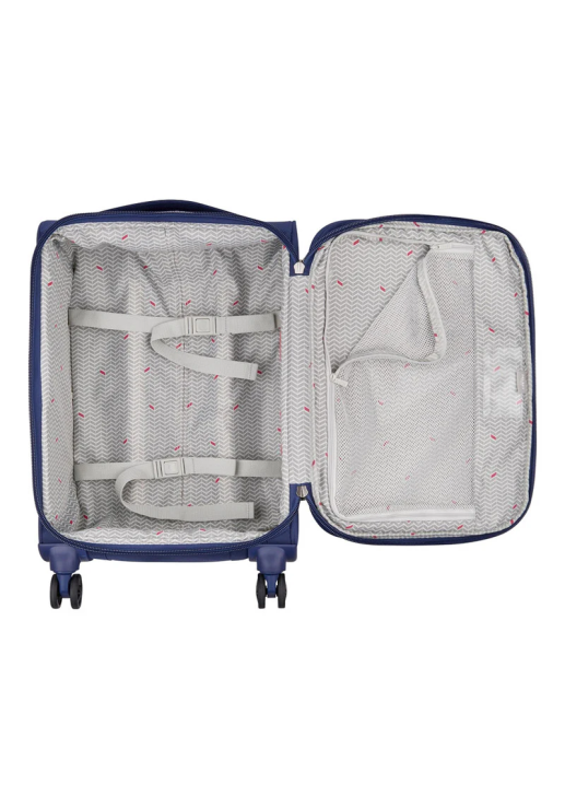 Valija De Cabina Expandible 55 Cm. Air France New Dest - Azul