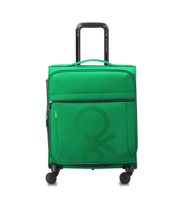 Valija De Cabina Expandible 55cm. Benetton Color Block By Delsey - Verde