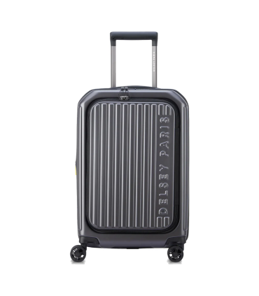 Valija De Cabina Rigida Con Tapa Frontal 55 Cm. Securitime - Gris Oscuro