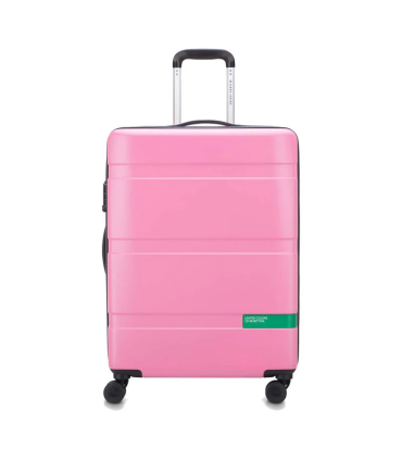 Valija Mediana 66 Cm. Now Hardside By Benetton - Rosa