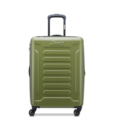 Valija Mediana Expandible 65 Cm Jeep By Delsey 4c - Verde