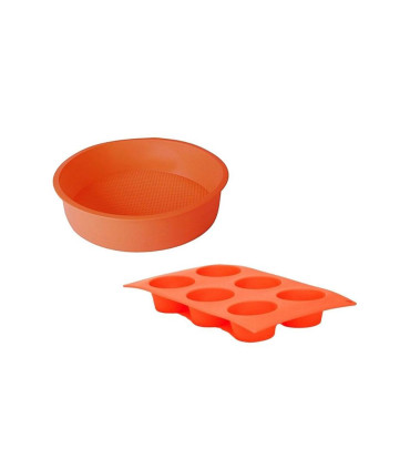 Set Moldes silicona naranja nouvelle cuisine x2