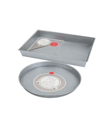 Set Pizzera Asadera Aluminizado Doña Clara