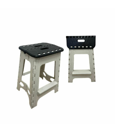 Banquito Plegable Alto Negro
