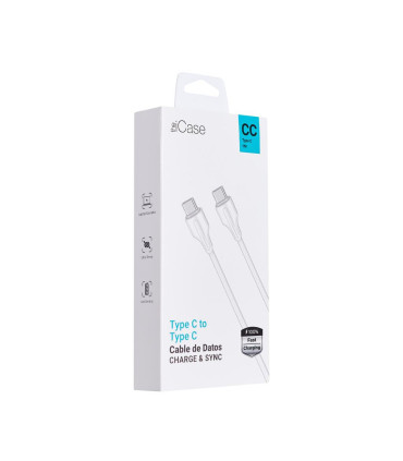 Cable Tipo C - Tipo C Carga Rápida 1m The Icase