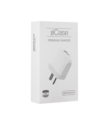 Cargador Doble Entrada Usb - Tipo C 20w Carga Rápida The Icase