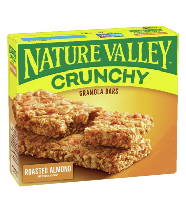 Barras De Cereal Almendras Tostadas Nature Valley 42 Gr. X6