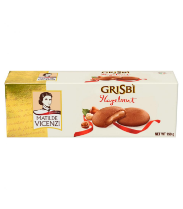 Galletitas Rellenas De Crema De Avellanas Grisbi 150 Gr.