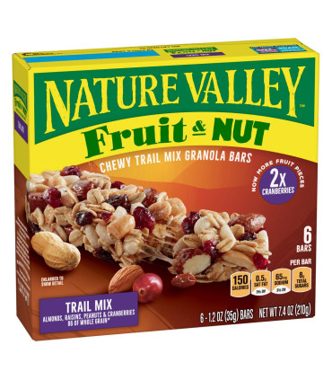 Barras De Cereal Frutas Y Frutos Secos Nature Valley 35 Gr. X6