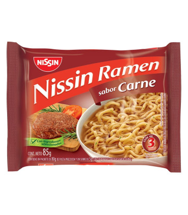 Ramen Nissin Carne 85 Gr.