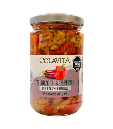 Pimientos Y Berenjenas En Aceite Colavita 280 Gr.