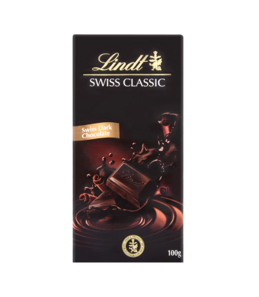 Chocolate Lindt Swiss Classic Tableta Dark 100 Gr.