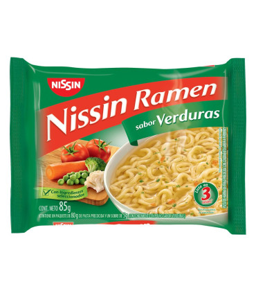 Ramen Nissin Verdura 85 Gr.