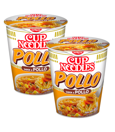 Cup Noodles Nissin Pollo 71 Gr. Pack X2