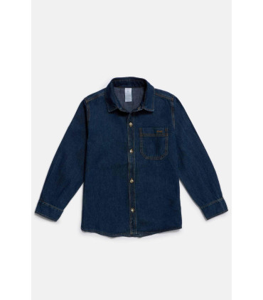 Camisa Niños Cheeky Ml New Basic Blue Den 4 14