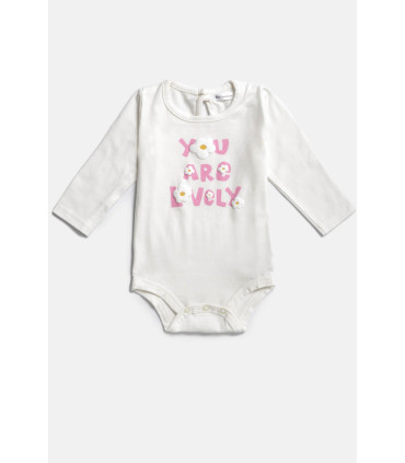Enterito Bebé Cheeky Body Liso Daphne Flower Xs L
