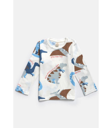 Remera Bebé Cheeky Ml Stp Dinos 1 3