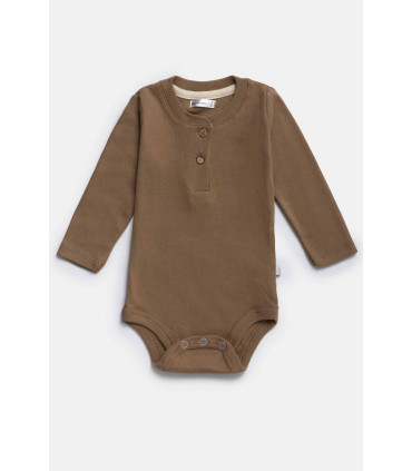Enterito Bebé Cheeky Body Liso Moro Xs L