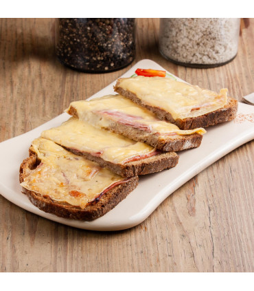 Tostado De Jamon Y Queso Gratinado