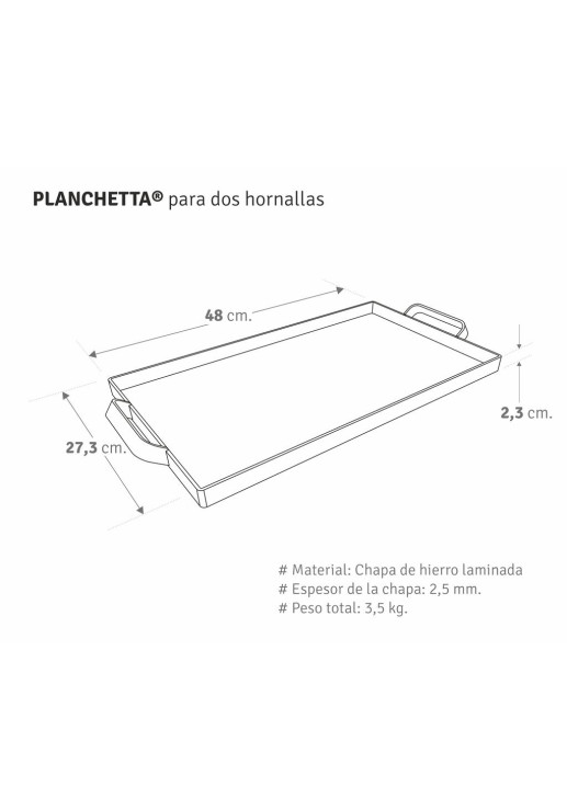 La Planchetta + Tapa + Patas + Espátula + Pinchos + Pinza + La Planchetitta De Regalo