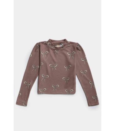 Remera Niñas Cheeky Ml Stp Bow 4 12