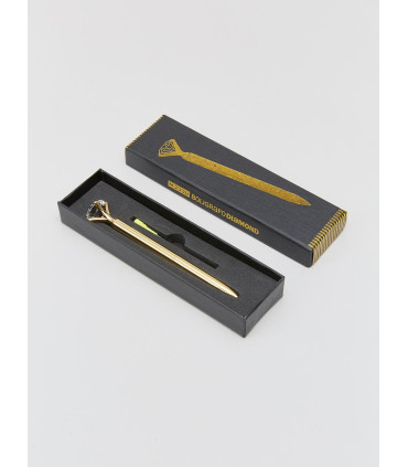 Bolígrafo Diamante Oro