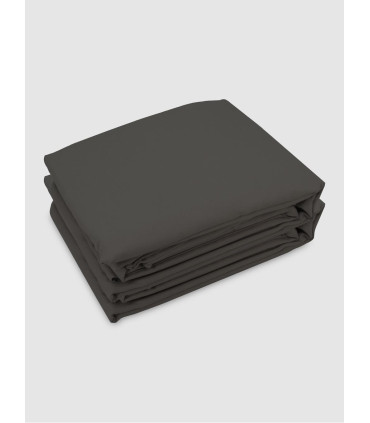 Juego Sabanas Gris Oscuro King Size Essential