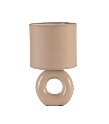 Lámpara Cerámica Cí­rculo Beige
