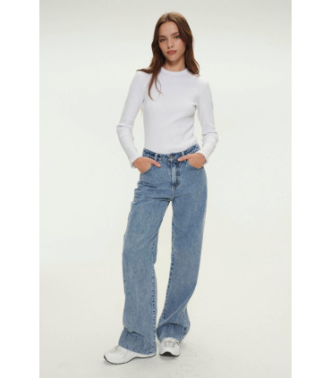 Pantalon Mujer Como Quieres Jean Wide Leg Teresa 24 34