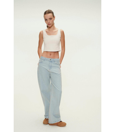 Pantalon Mujer Como Quieres Jean Wide Leg Berna 22 36