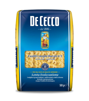 Fusilli Lunghi Bucati De Cecco 500 Gr.