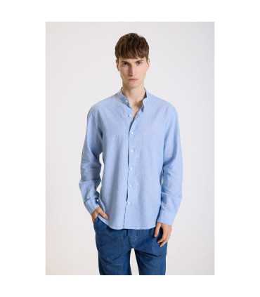 Camisa Classic Linen Stripes Mao