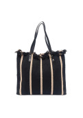 Bolso Malia Negro Rayado