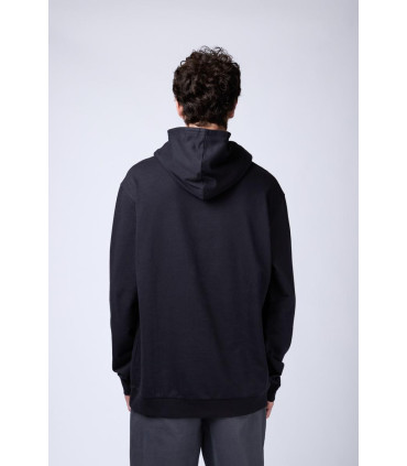 Buzo Capucha Self Frisa Negro