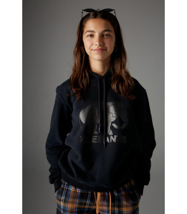Buzo Capucha Elepants Teens Negro